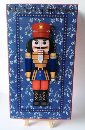 Christmas Nutcracker soldier Print N Cut Large Card Topper