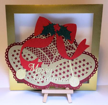 Christmas Bell - Card Template / Card Topper With Box