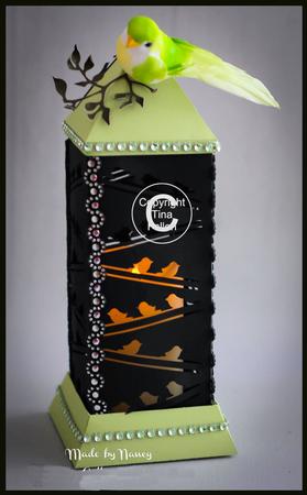 3D Lantern - Lamp - Luminaire Birds On Line