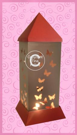 3D Lantern - Lamp - Luminaire - Butterflies