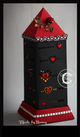 3D Lantern - Lamp - Luminaire - Hearts