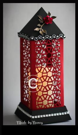 3D Lantern - Lamp - Luminaire - Hexagon Abstract