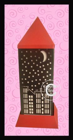 3D Lantern - Lamp - Luminaire - Skyline Night Sky