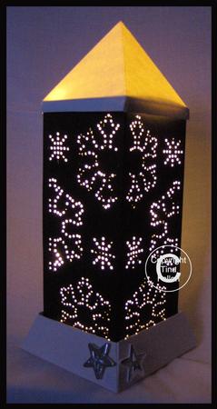 3D Lantern - Lamp - Luminaire - Snowflakes