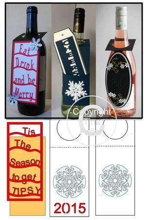 Wine Bottle Tags - Bumper Pack Set 4 - Format