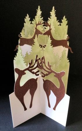 Reindeer - Christmas Themed Cascade Card - Format