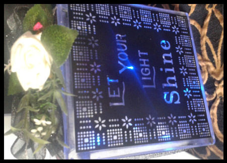 Let Your Light Shine For Vinyl Glass Block Etc