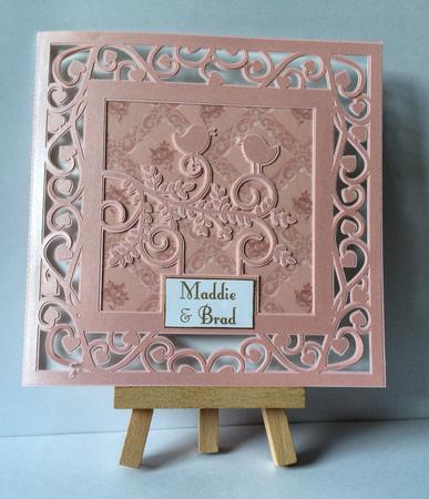 Love Birds Card Template Wedding engagement Invitations Et
