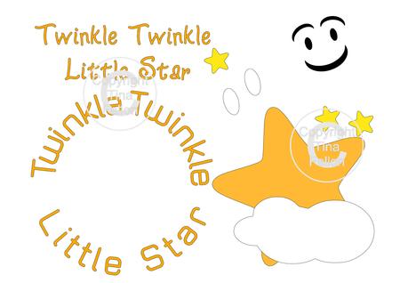Twinkle Twinkle Little Star Ideal For Vinyl Work