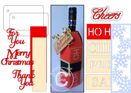 Wine Bottle Box Wraps - Bumper Pack Set 2 - Christmas