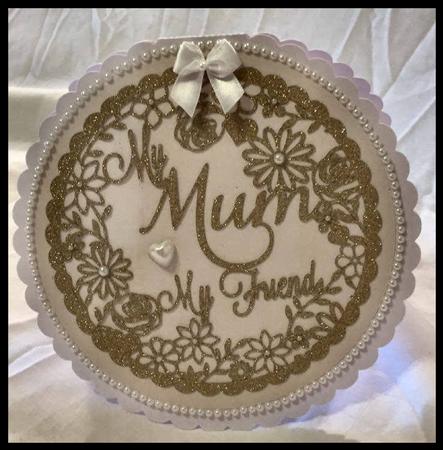My Mum My Friend Round Frame - File