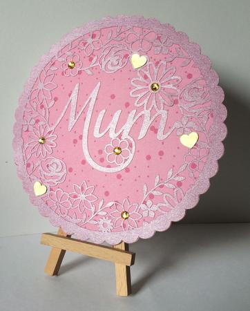 Mum Decorative Round Frame Paper/card/vinyl Format