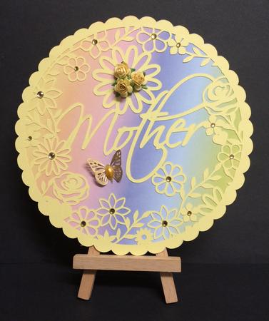 Mother Decorative Round Frame Paper/card/vinyl