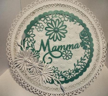 Mamma Decorative Round Frame Paper/card/vinyl