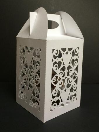 Heart Box 2 - Wedding Anniversary birthday Cupcake Cake favour favor