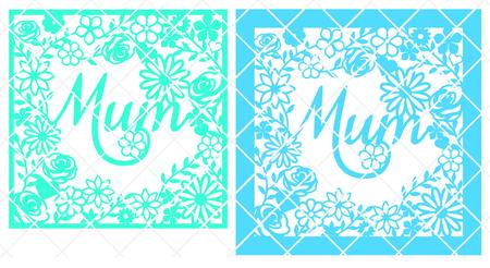 Mum Decorative Frame Plain Edge Ideal For Mothers Day