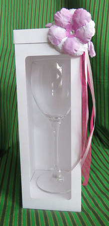Tall Box With Aperture - Wine Glasses Cuts From A4 various formats