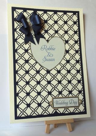 Entwined Hearts Trellis Frame Die Cut / Emboss / Engrave A4