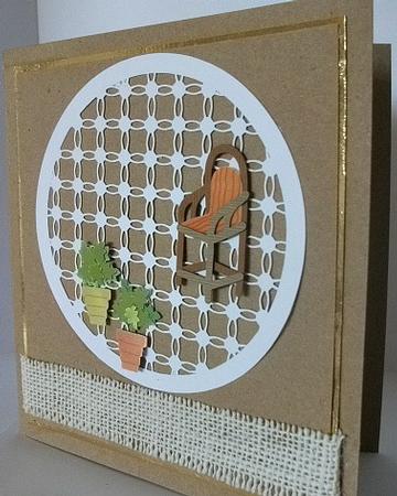Simply Entwined Circle Frame / Topper /emboss Engrave