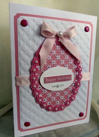 Simply Entwined Oval Frame / Topper /emboss Engrave