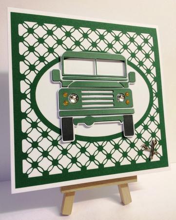 Simply Entwined Square With Open Oval - Mat Toppers /emboss