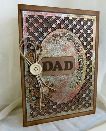 Simply Entwined A5 With Oval Area - Mat Toppers /emboss