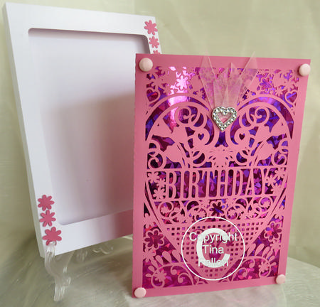 Birthday Card (with Box) Beautiful Cutout Design