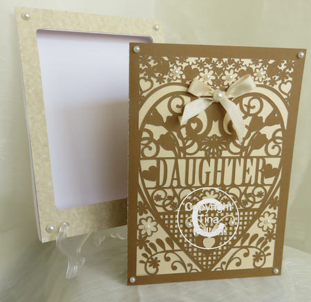 Daughter Birthday Card (with Box) Beautiful Cutout Design 
