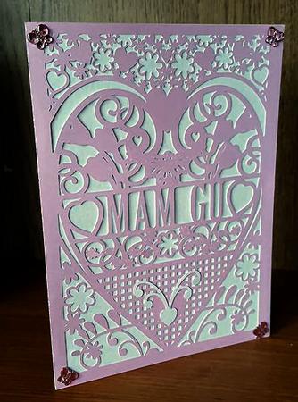Grandmother Mam-gu Welsh Card With Box