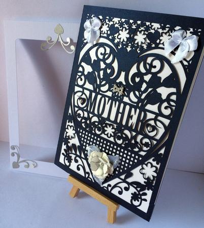 Mother Birthday Card (with Box) Beautiful Cutout De