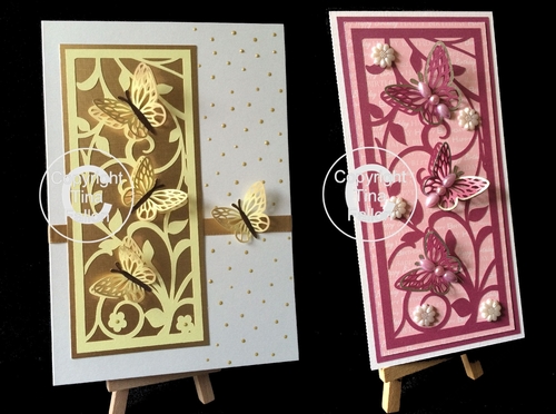 Pretty Butterfly Card Topper - Panel multi formats available 