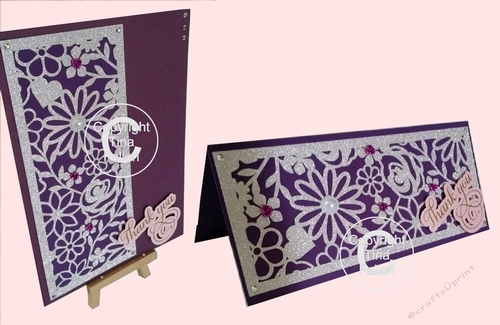 Pretty Filigree floral panels for cards 