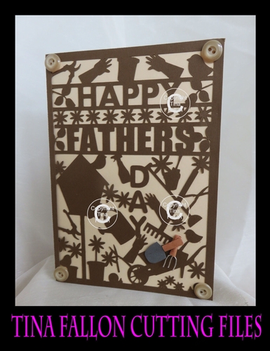 Fathers Day Card Gardening Theme  - multi formats