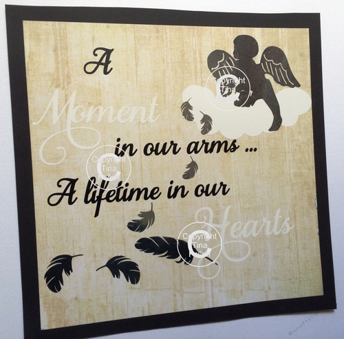 A moment in our arms  - baby memory, bereavement, angel wings, angel baby