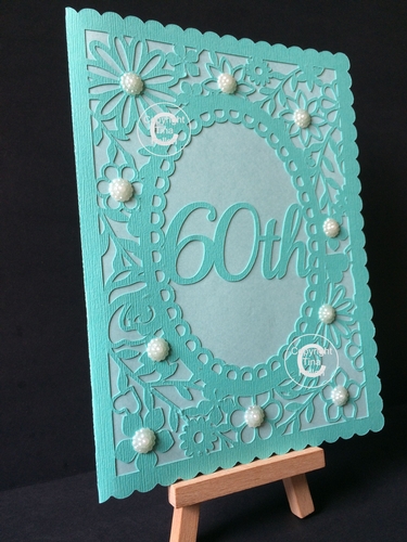 Pretty 60th Birthday floral card 