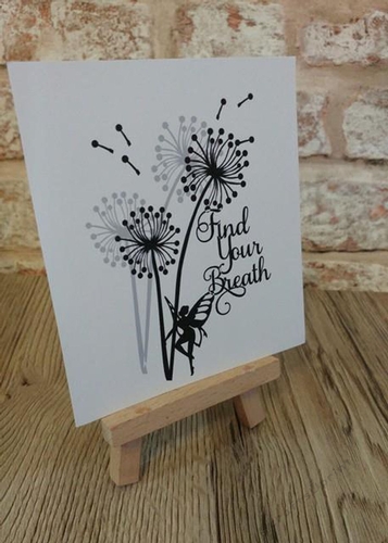 Dandelion word art Find Your Breath