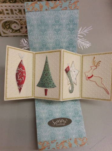 Twist and Pop Up panel card,  folds flat for easy posting