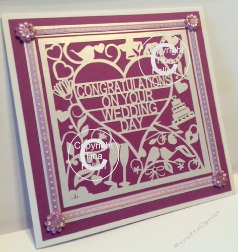 Congratulations on your Wedding Day Card Topper