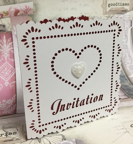 Wedding Hearts Collection Set - Invitation Invite