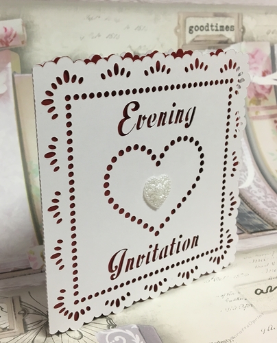 Wedding Hearts Collection Set - Evening Invitation Invite