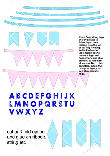 Mini flag bunting - create your own personalised greeting