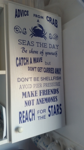 Advice From A Crab , Beach, marine, seaside, nautical word art