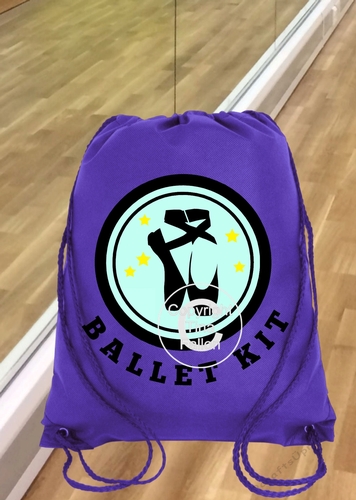 Ballet /Dance kit bag for use with HTV (Vinyl)  Design 1 