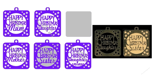 Family Christmas Tags A ( Female relations)