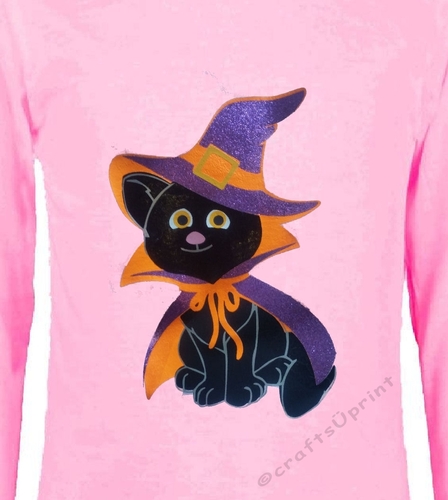 Halloween Bewitched cat - for card / paper / vinyl