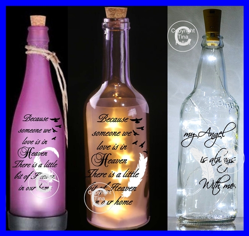 Because Someone We Love is in heaven  3 files for bottles, frames etc