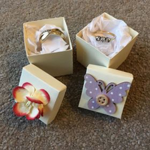 Small Ring Box 35mm x 35mm x 40 Strong Double Walled