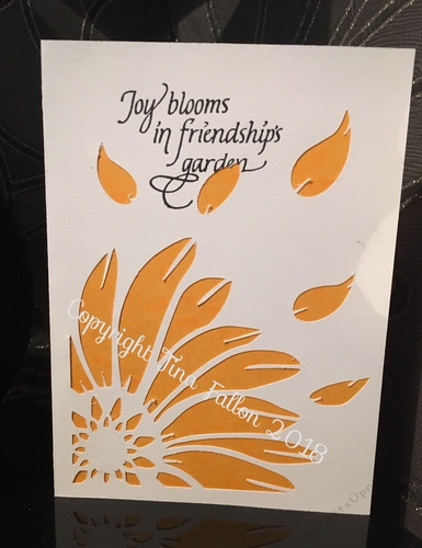 Sunflower Daisy Cut Out Folded Card for many occasions 3 versions included