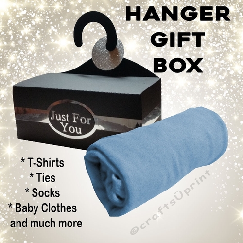 Hanger Gift Box for T-Shirts, Ties, Socks, Underwear, Baby Clothes etc with EXTRAS see description