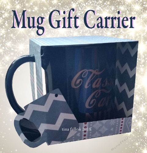 Mug Carrier Gift Box from A4 and 12x12 card